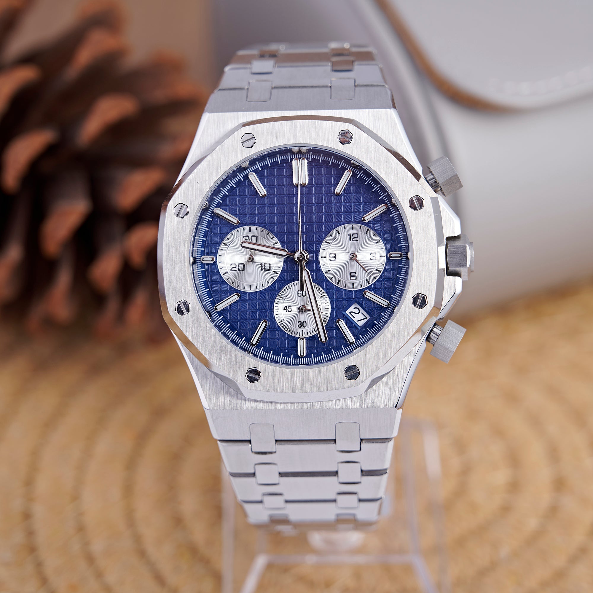 SEIKOAK SILVER NAVY DIAL