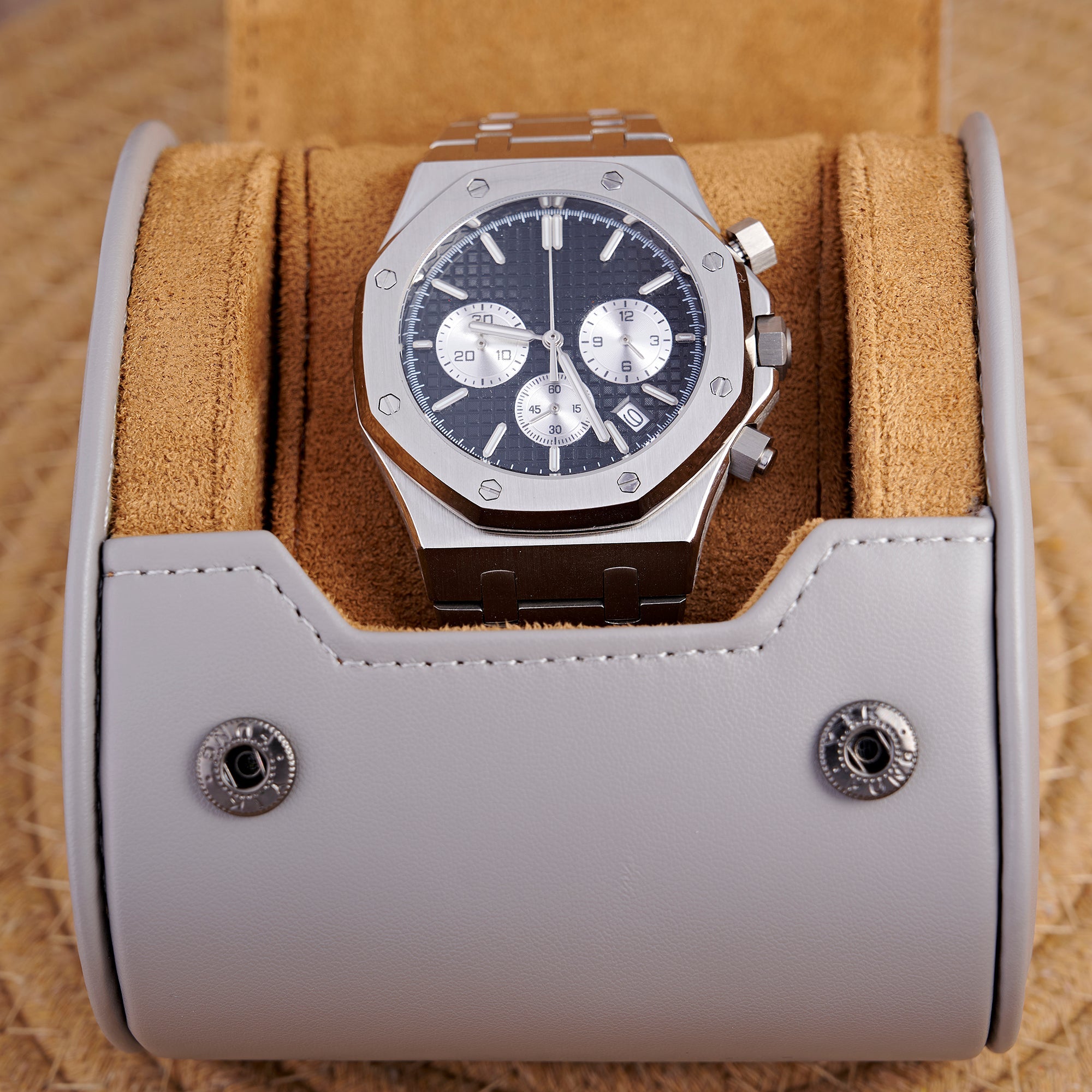 SEIKOAK SILVER BLACK CHRNO