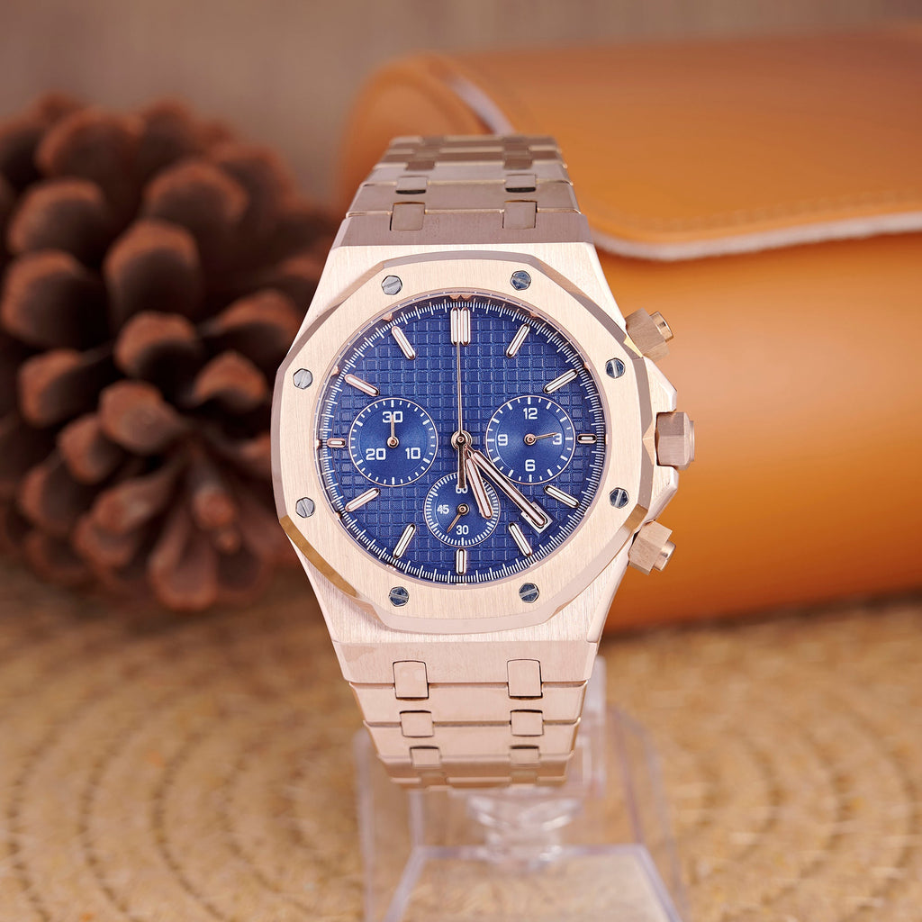 SEIKOAK ROSE GOLD BLUE DIAL