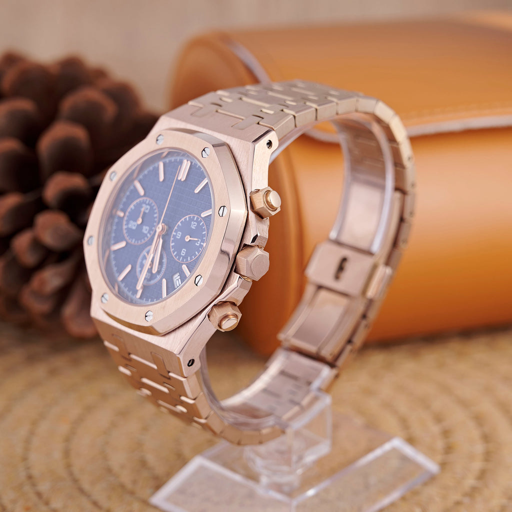 SEIKOAK ROSE GOLD BLUE DIAL