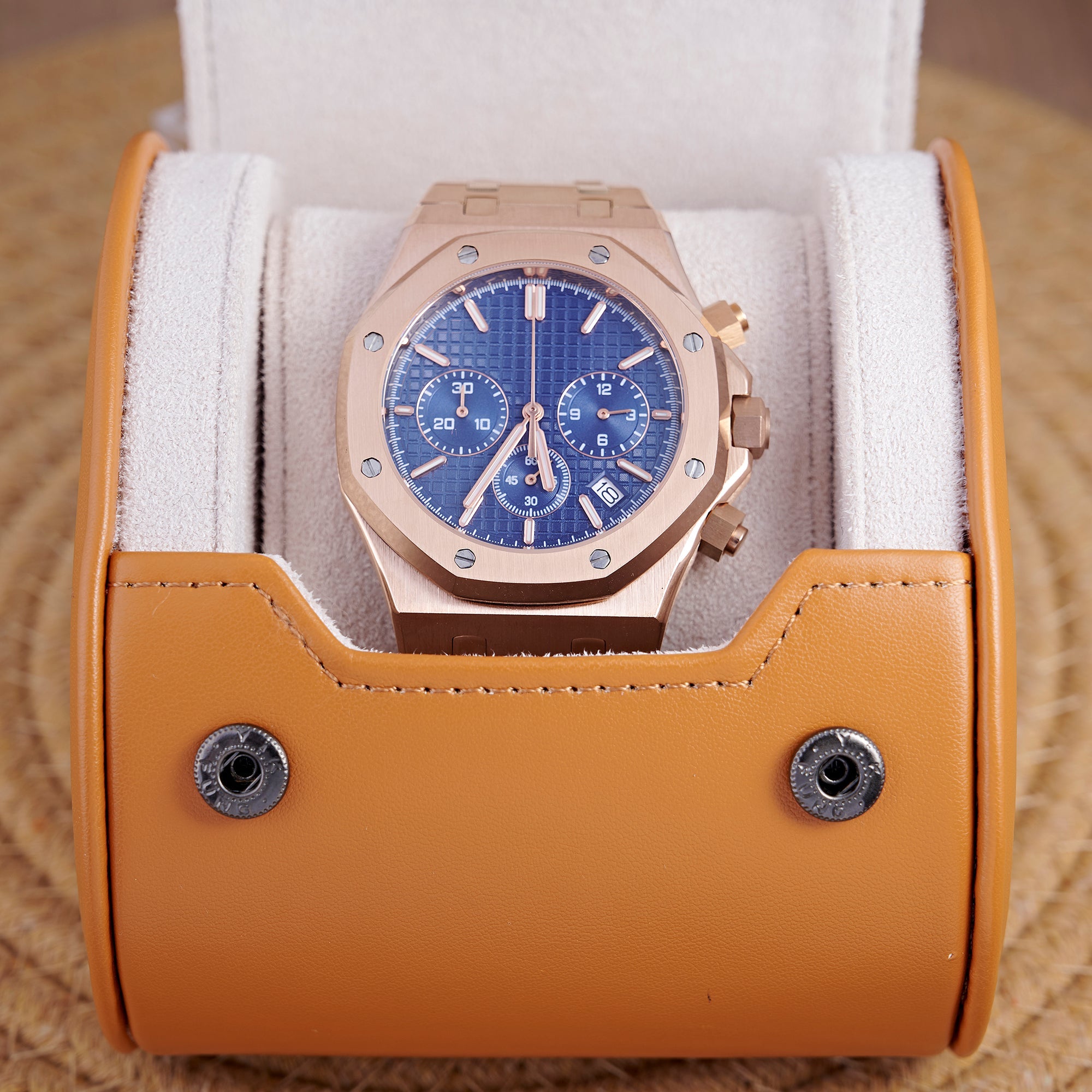 SEIKOAK ROSE GOLD BLUE DIAL