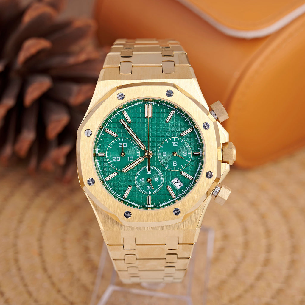 SEIKOAK GOLD AND GREEN DIAL