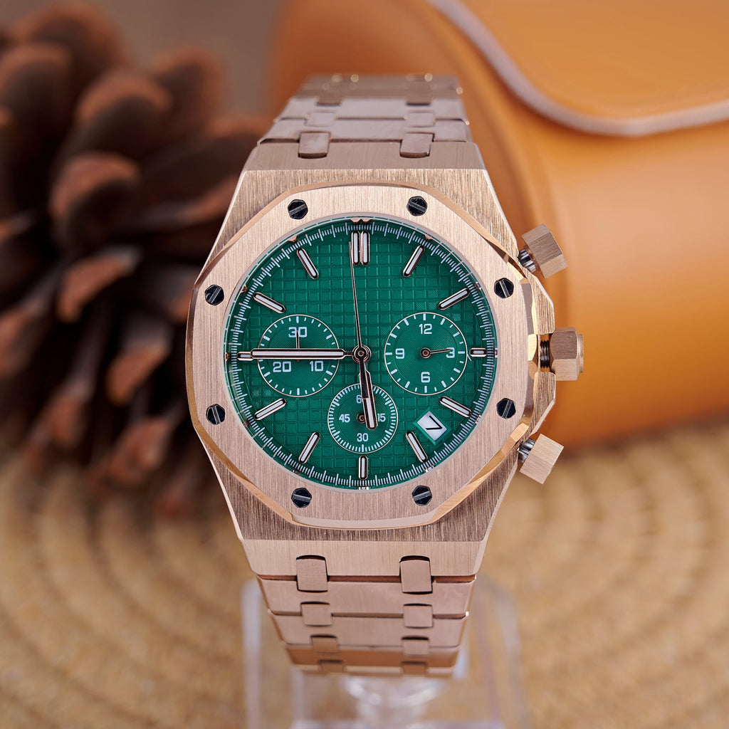 SEIKOAK ROSE GOLD GREEN DIAL
