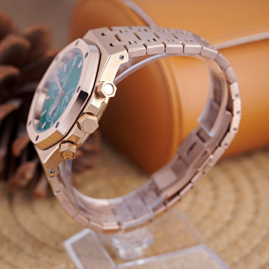 SEIKOAK ROSE GOLD GREEN DIAL