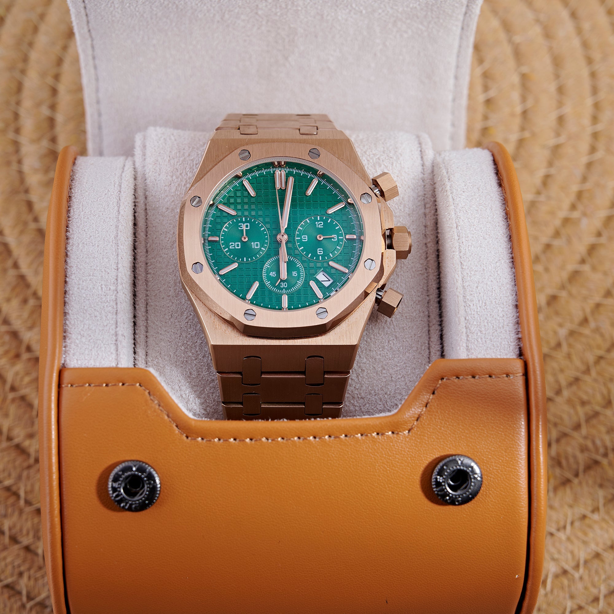 SEIKOAK ROSE GOLD GREEN DIAL