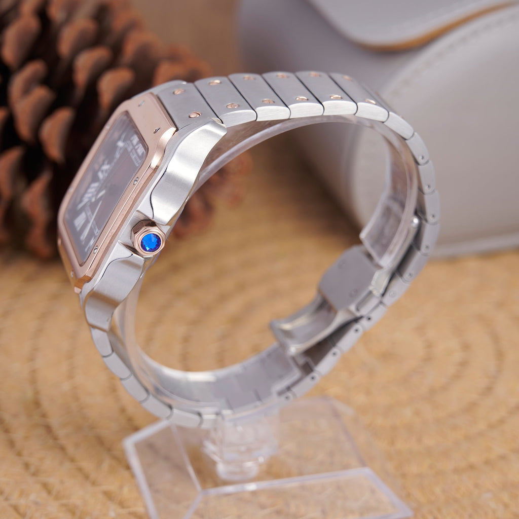 SANTEIKO ROSE GOLD TRIM DARK DIAL