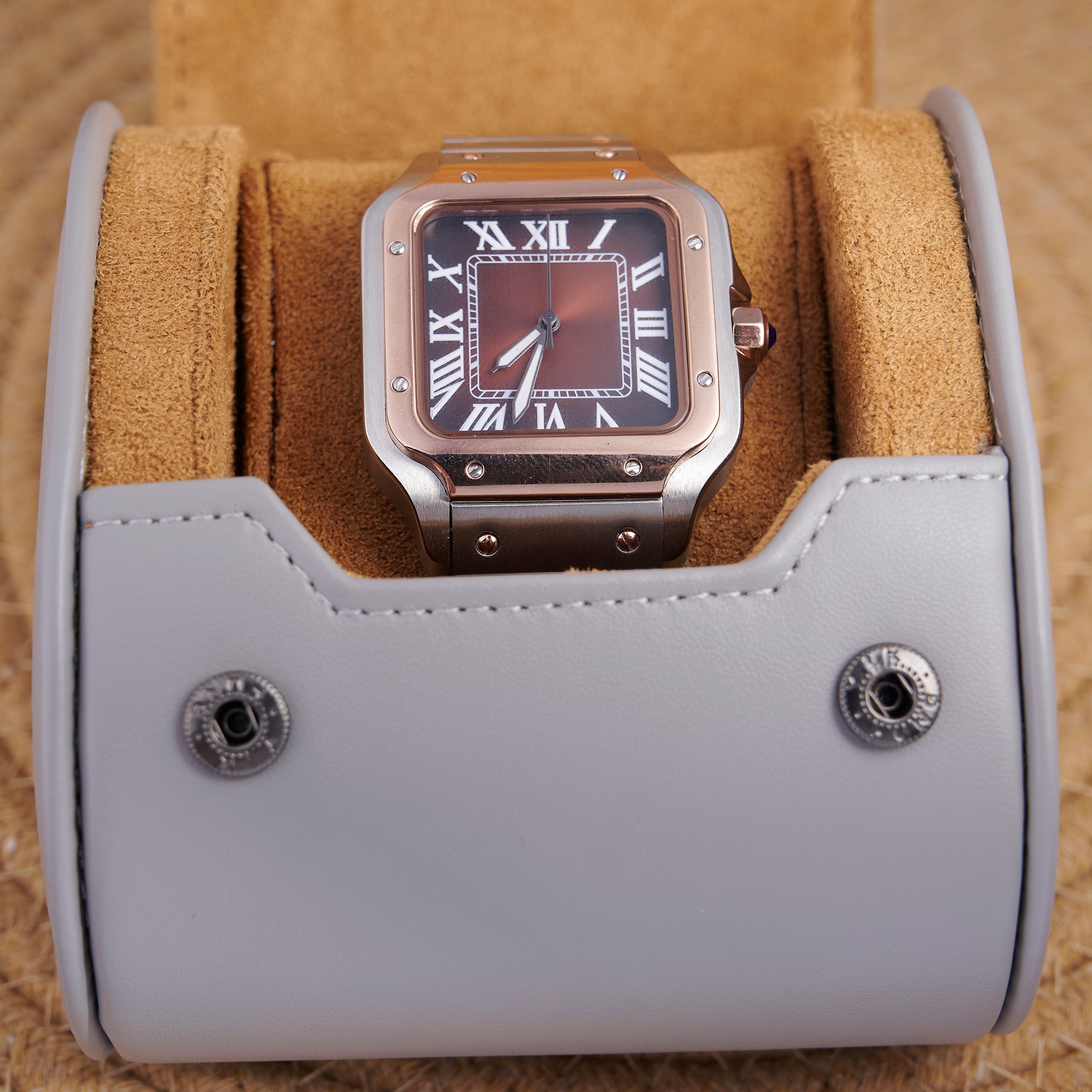 SANTEIKO ROSE GOLD TRIM DARK DIAL