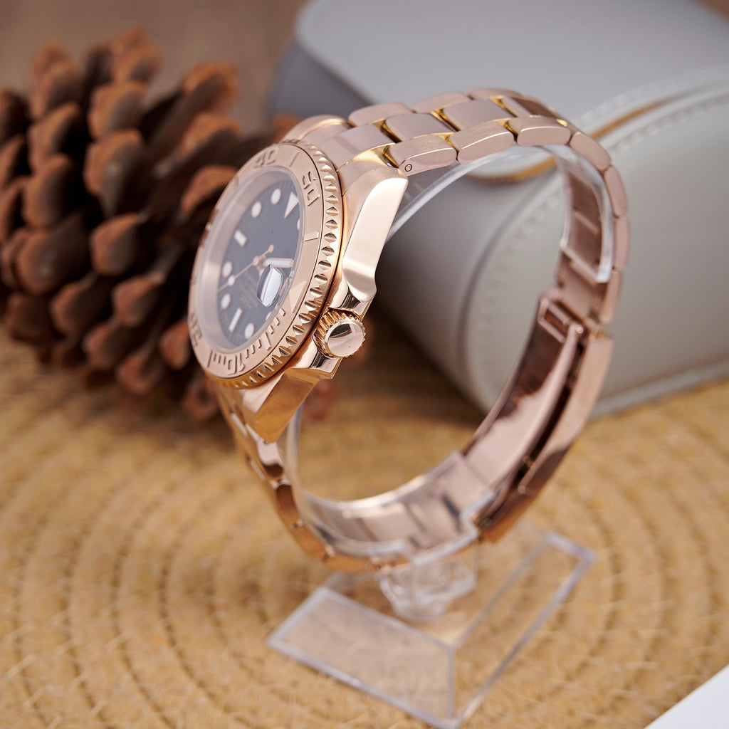 SEIKOMARINER MASTER ROSE GOLD BLACK DIAL