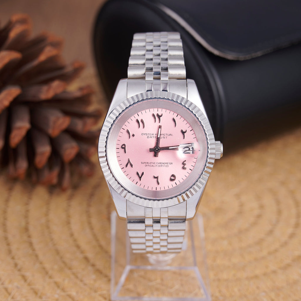 SEIKOJUST PINK ARABIC DIAL