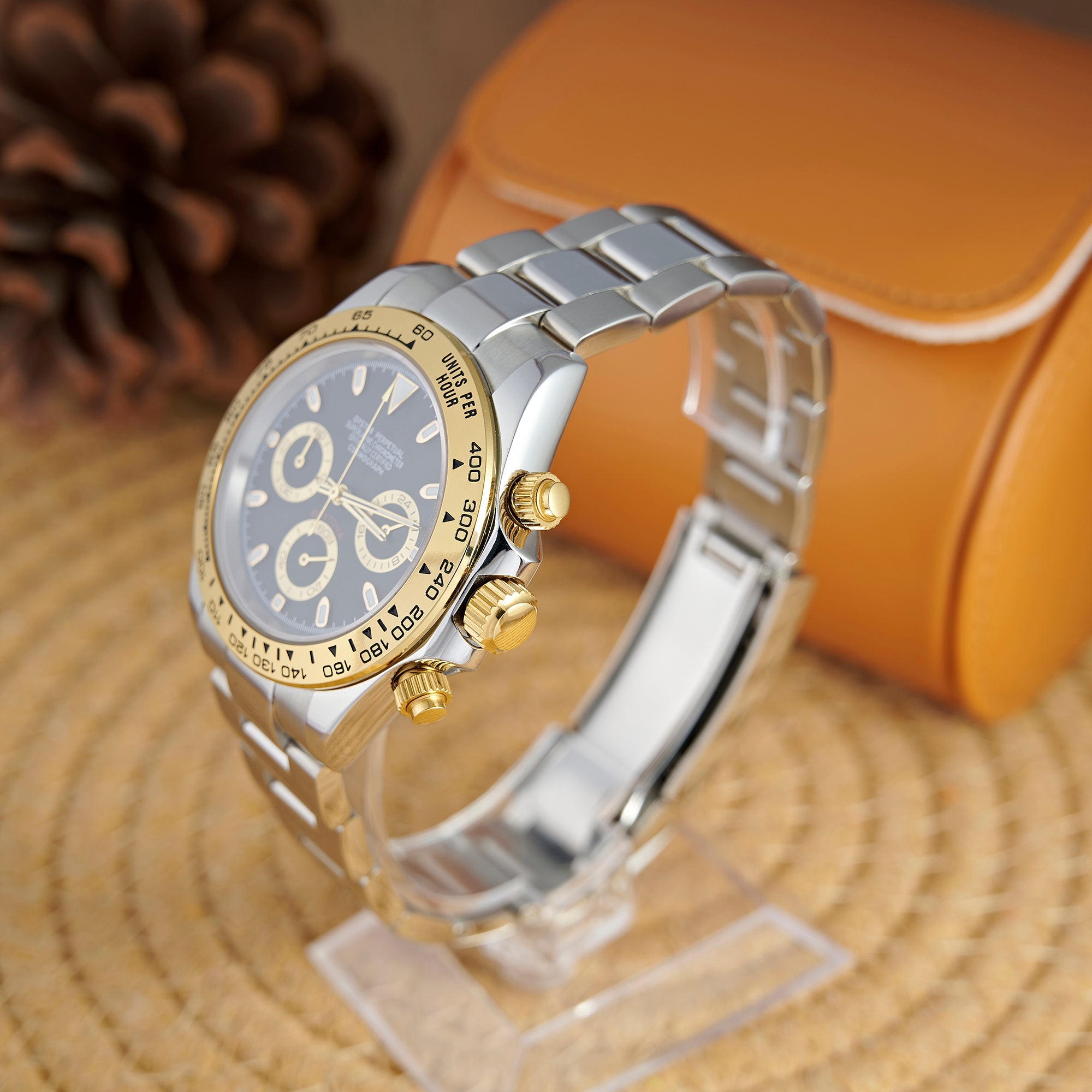 SEITONA BLACK AND GOLD DIAL