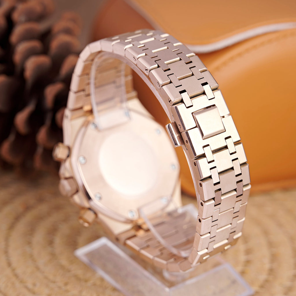 SEIKOAK ROSE GOLD NAVY DIAL